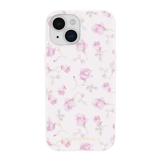 Case-Mate x LoveShackFancy Ribbon Rosa Flora MagSafe - iPhone 17e/16e/15/14/13
