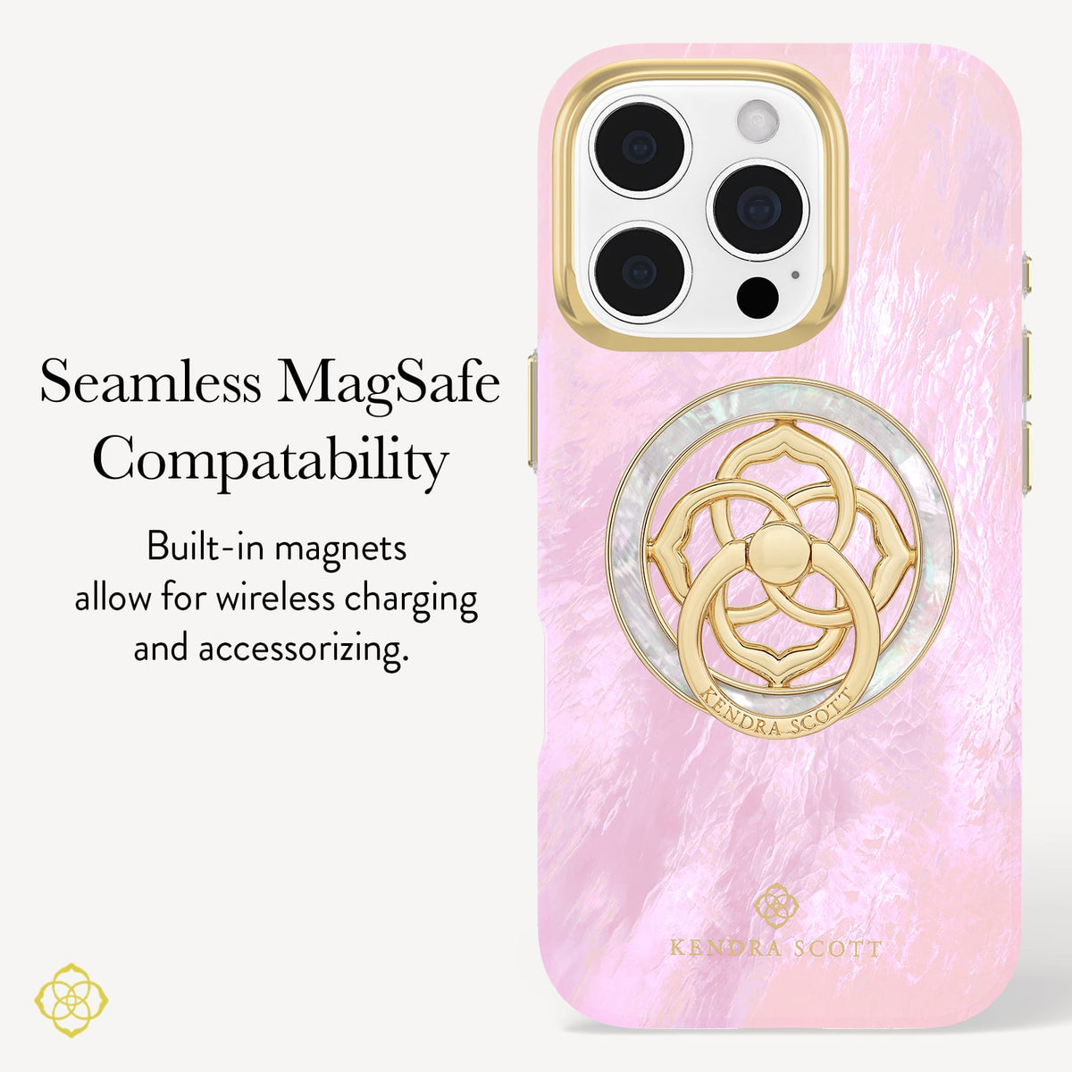 Kendra Scott Pink Pearl MagSafe - iPhone 16 Pro