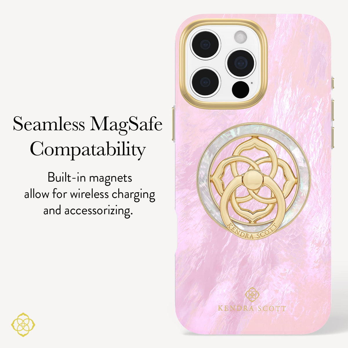 Kendra Scott Pink Pearl MagSafe - iPhone 16 Pro Max
