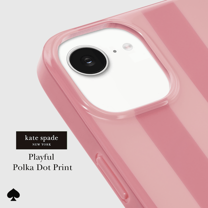 kate spade new york Bold Stripe Rose Coral MagSafe - iPhone 17e/16e