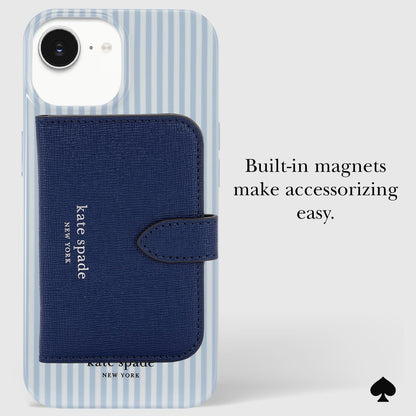 kate spade new york Diamond Blue Stripe MagSafe - iPhone 17e/16e