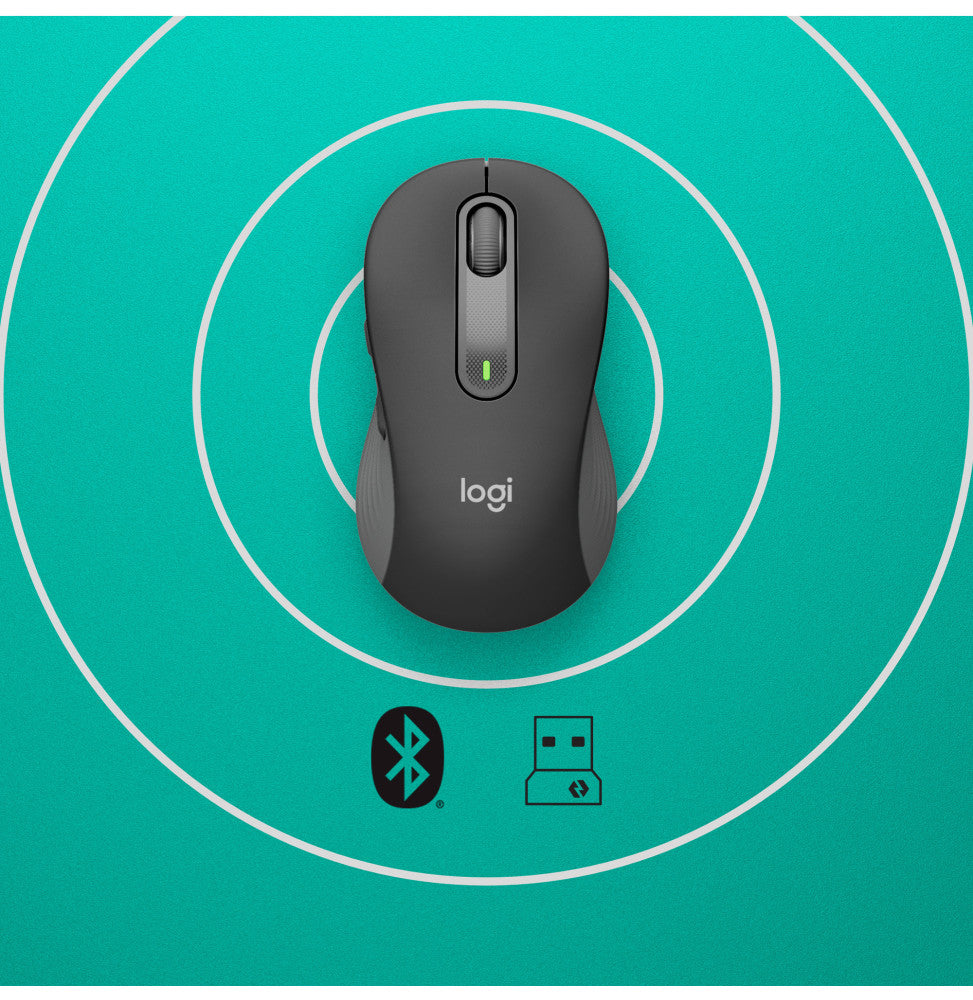 Logitech Signature M650 souris Droitier RF sans fil + Bluetooth Optique 2000 DPI (910-006236)