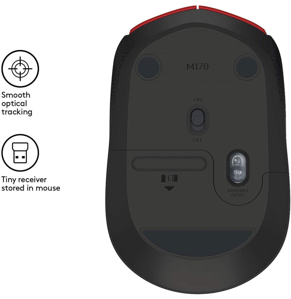 Souris sans fil Logitech M171 Red (910-004641)