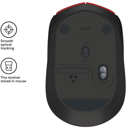 Souris sans fil Logitech M171 Red (910-004641)